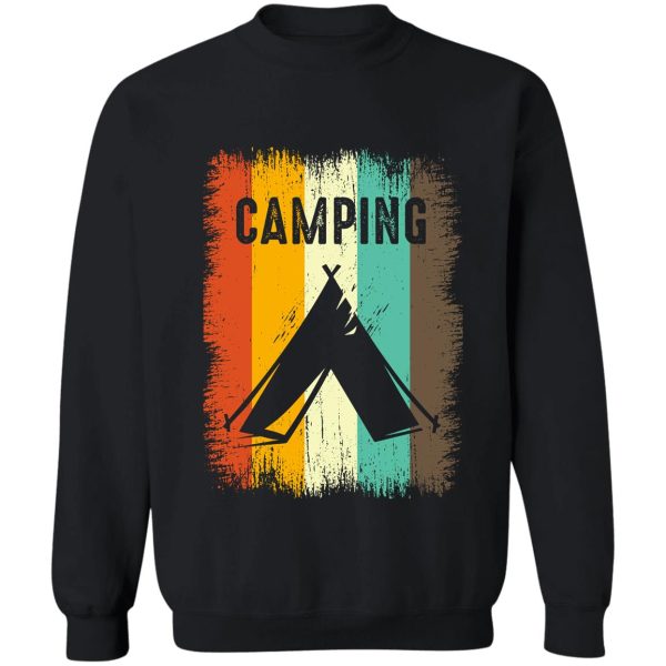 camping vintage retro sweatshirt