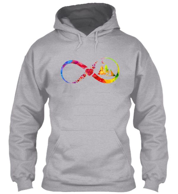 camping watercolor infinity hoodie