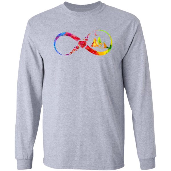 camping watercolor infinity long sleeve