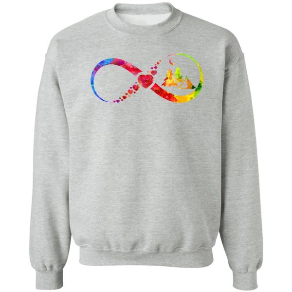 camping watercolor infinity sweatshirt