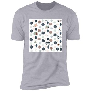 camping white pattern shirt