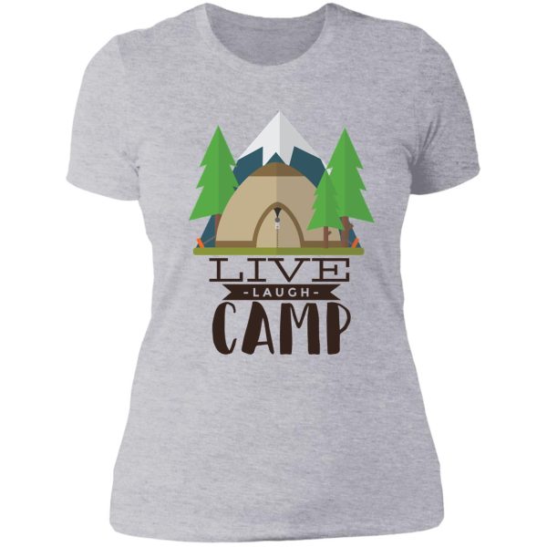 camping wilderness lady t-shirt