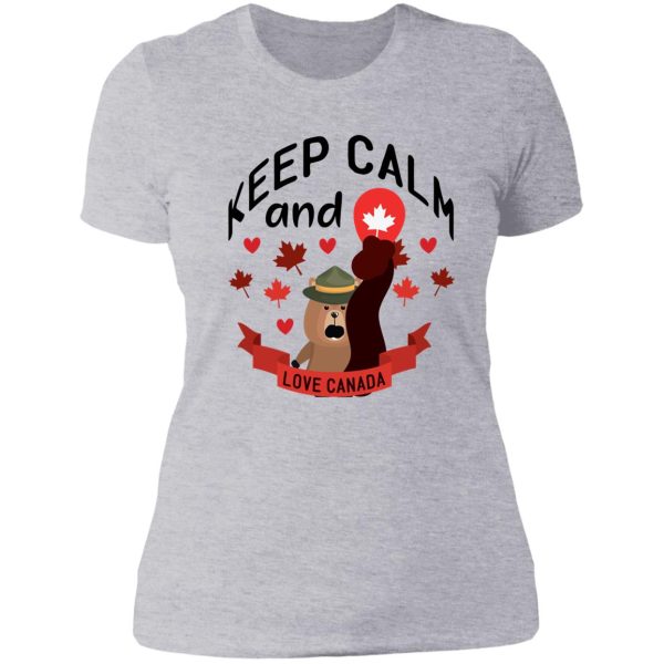 canada hunter funny design lady t-shirt