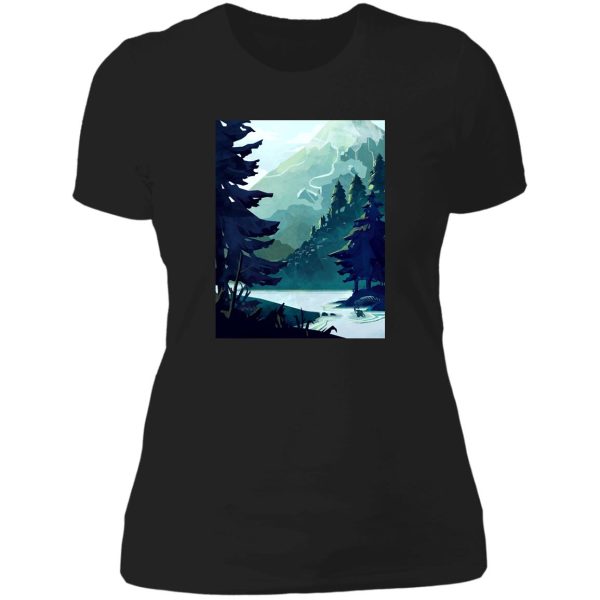 canadian mountain lady t-shirt