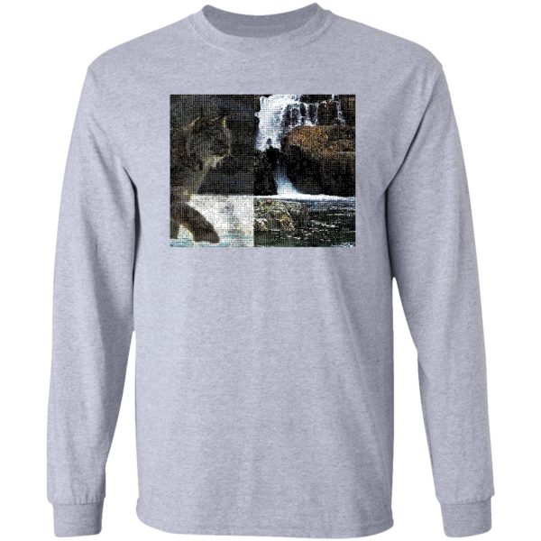 candian wilderness lynx tapestry long sleeve