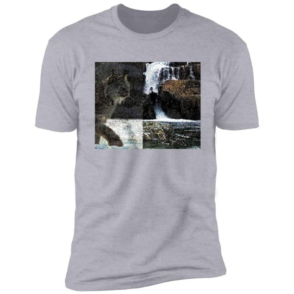 candian wilderness lynx tapestry shirt