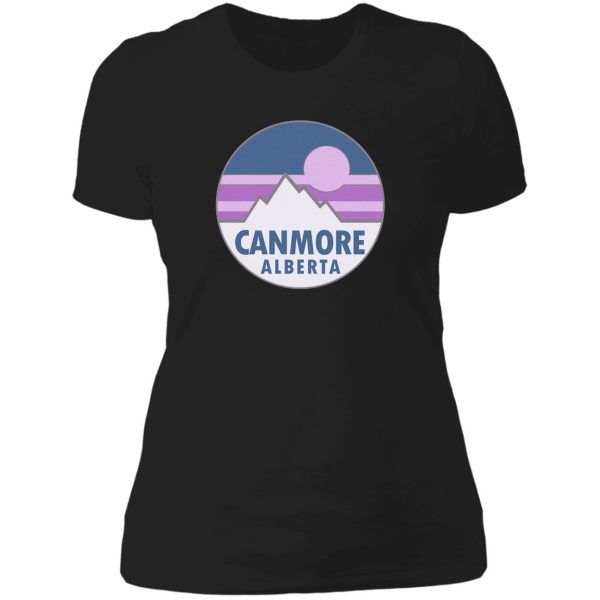 canmore alberta canada lady t-shirt