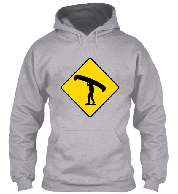 canoe portage symbol hoodie