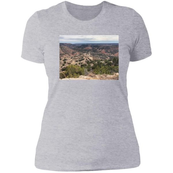 canyon overlook view lady t-shirt