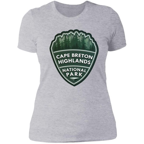 cape breton highlands national park simple lady t-shirt