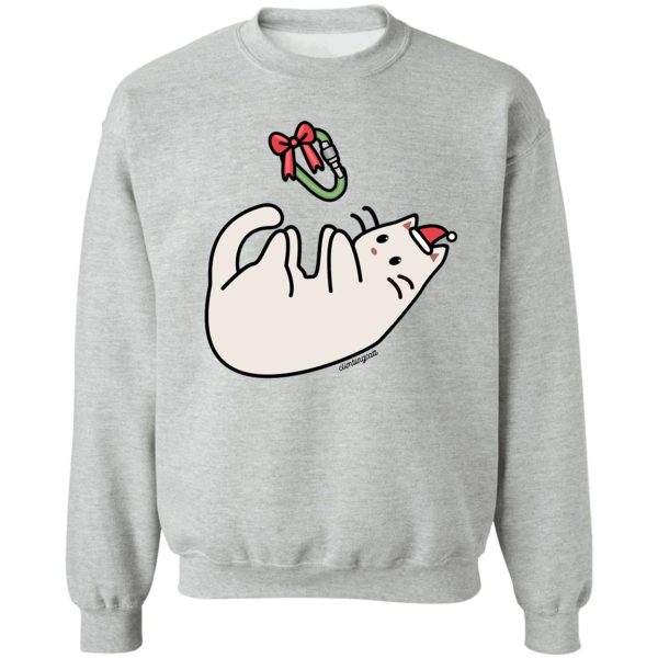 carabiner cat! - christmas special sweatshirt