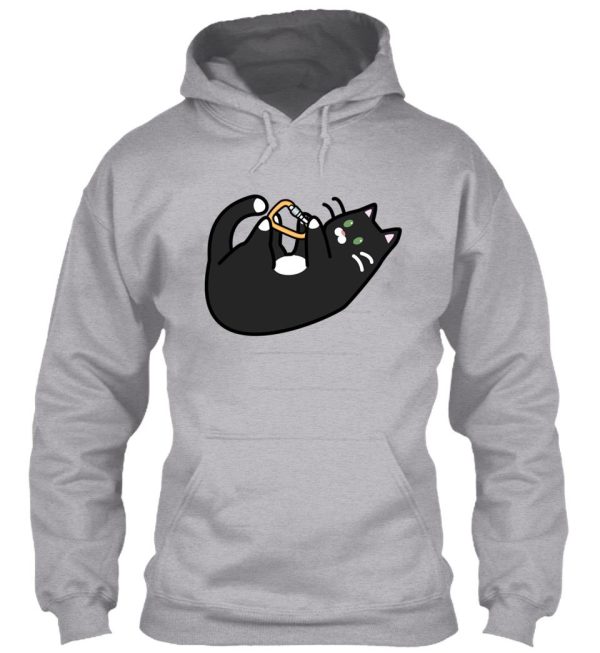 carabiner cat! - mr. jingles hoodie