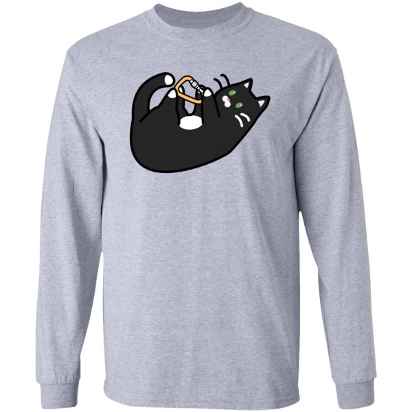 carabiner cat! - mr. jingles long sleeve