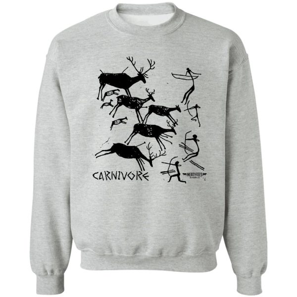 carnivore cave painting sweatshirt