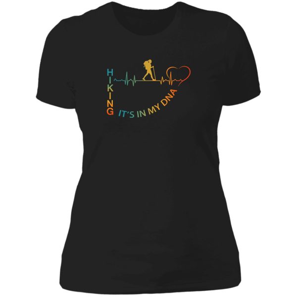 it’s in my dna hiking lady t-shirt