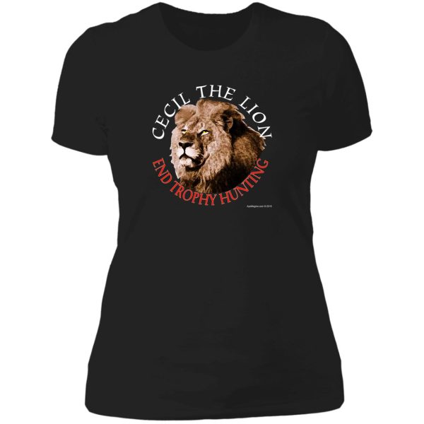 cecil the lion lady t-shirt