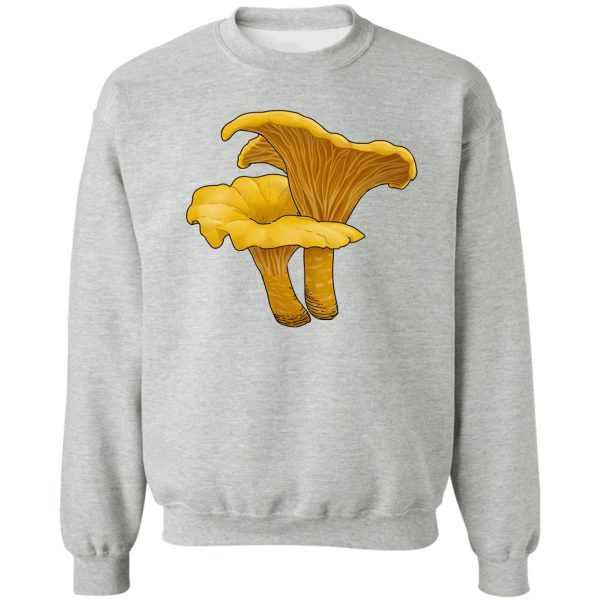 chanterelles (edible mushroom series) sweatshirt