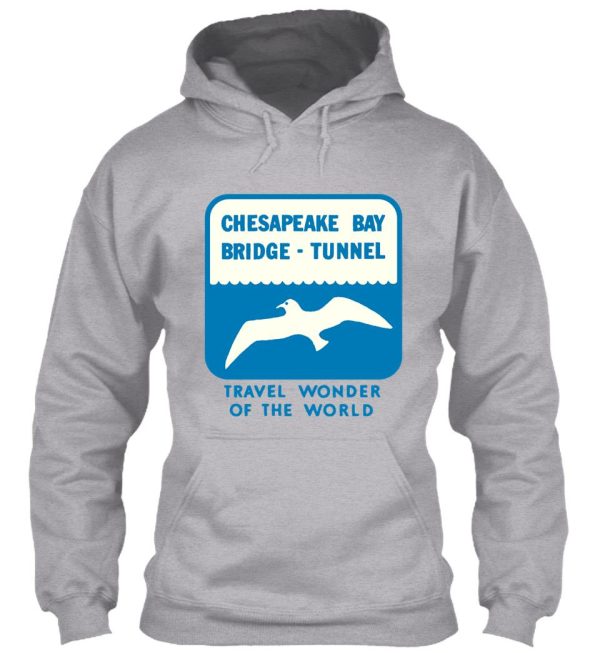 chesapeake bay bridge tunnel vintage travel decal hoodie