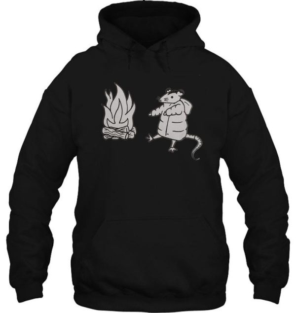 chilly possum by the campfire hoodie