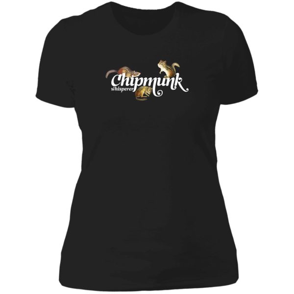 chipmunk whisperer i love chipmunks cute chipmunk lover gift lady t-shirt