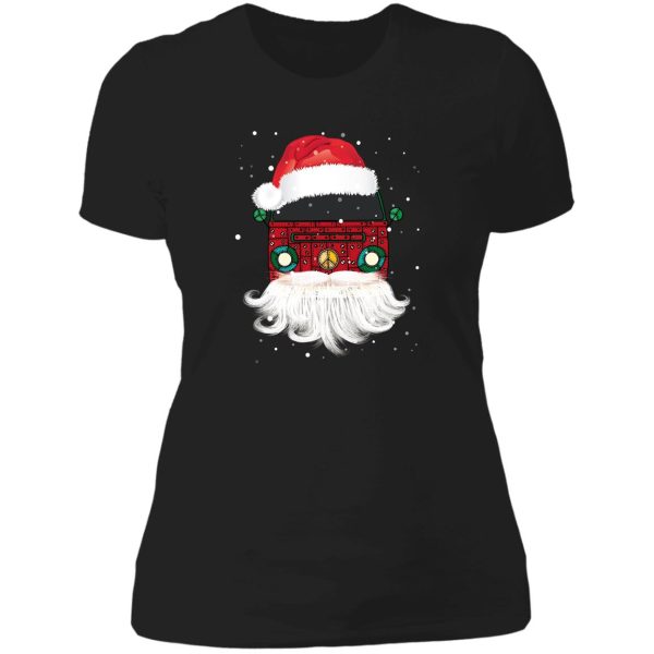 christmas camper lady t-shirt