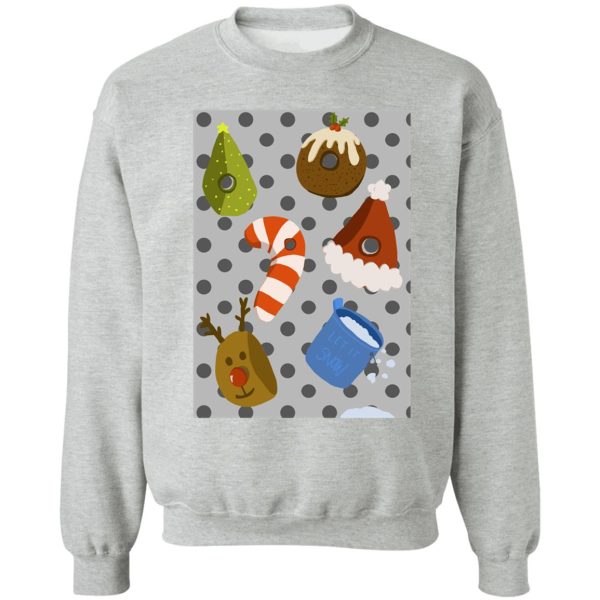 christmas climbing holds sweatshirt