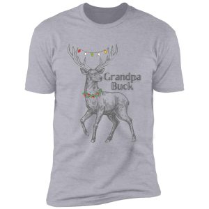 christmas holiday grandpa buck with large buck design shirt