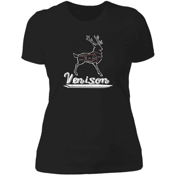 christmas venison lady t-shirt