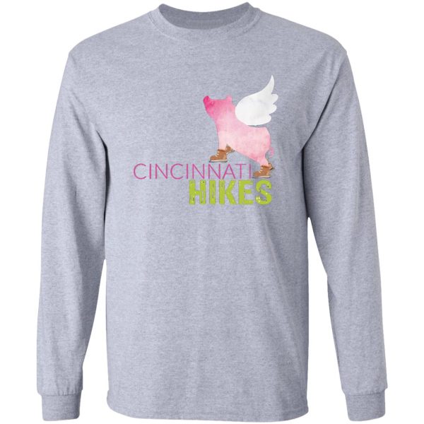 cincinnati hikes pig and title long sleeve