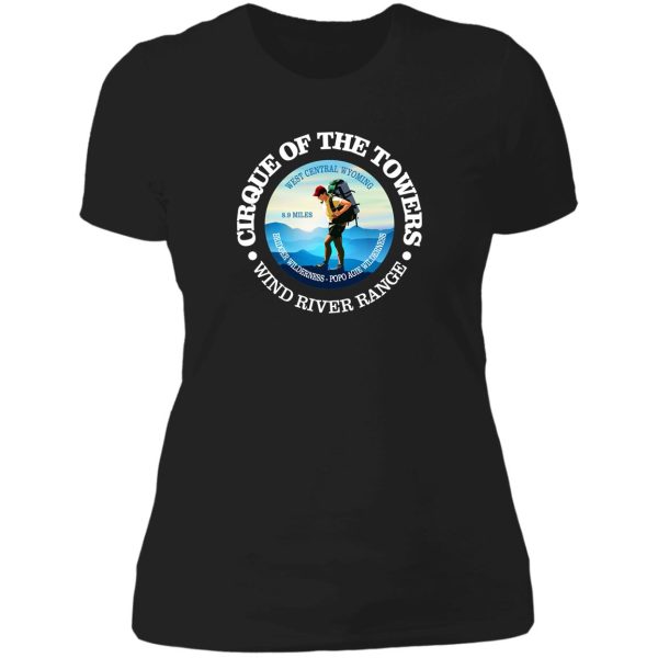 cirque of the towers (c) lady t-shirt