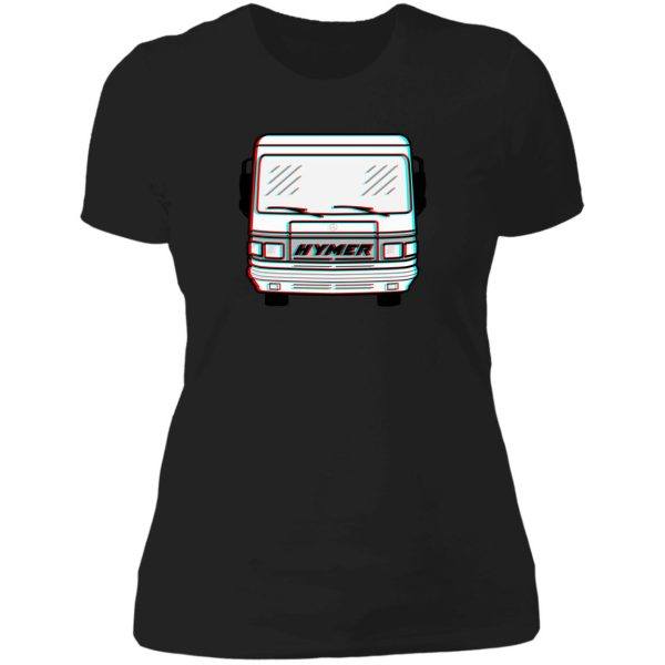 classic hymer mercedes 3d lady t-shirt