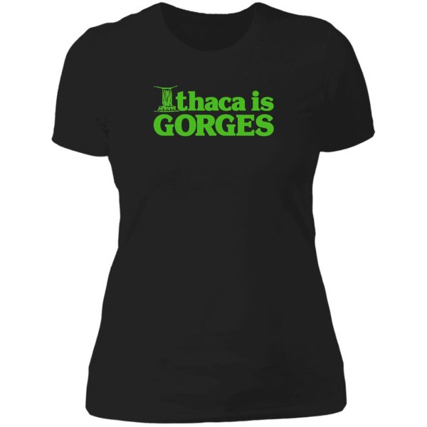 classic ithaca is gorges kelly green lady t-shirt