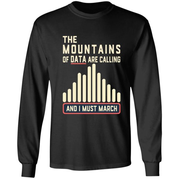 climate strike - the mountains of data are calling long sleeve