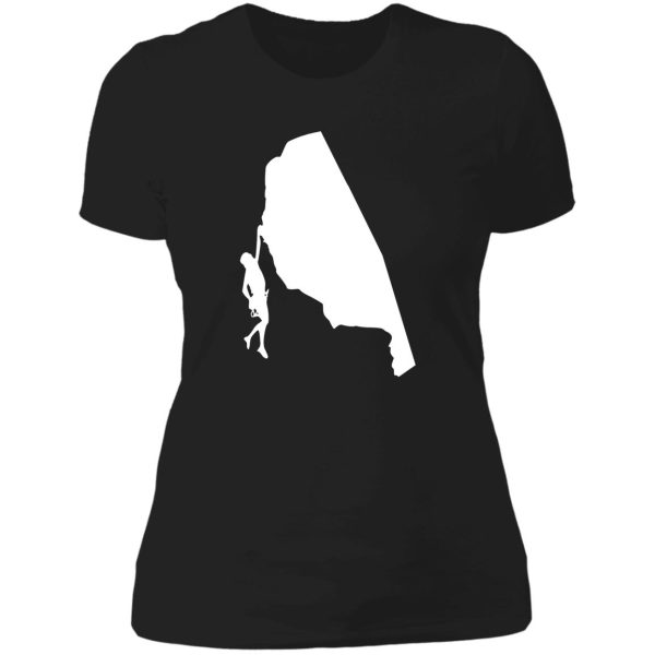 climb cliffhanger lady t-shirt