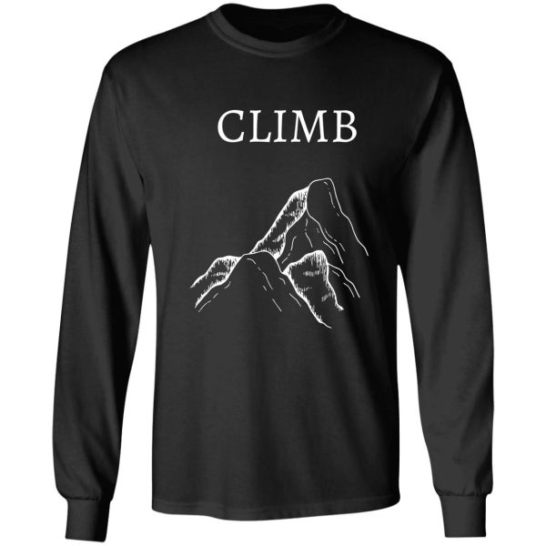 climb - gift for rock climbers long sleeve
