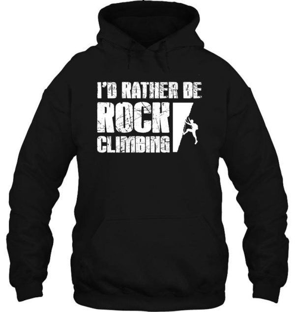 climb like a girl rock climber hoodie