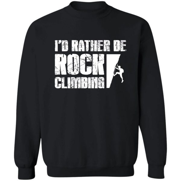 climb like a girl rock climber sweatshirt