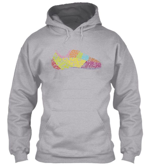 climb more shoes hoodie