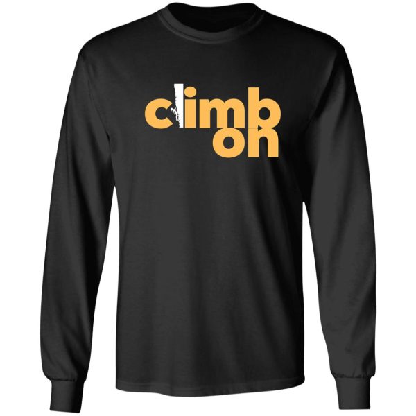 climb on. rock climbing long sleeve