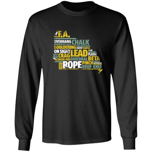 climb word long sleeve