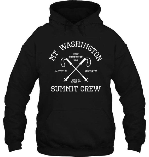 climbed mount washington summit crew hike usa hiking hoodie