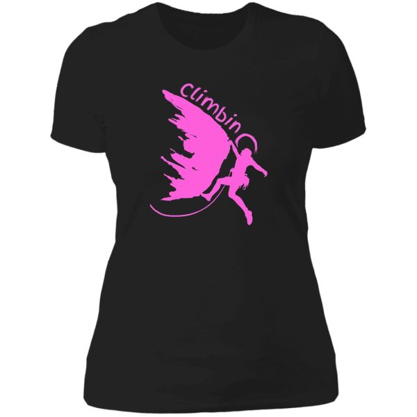 climber girl lady t-shirt