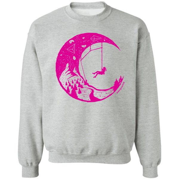 climbers sky (girls rock version) rock climbing sweatshirt