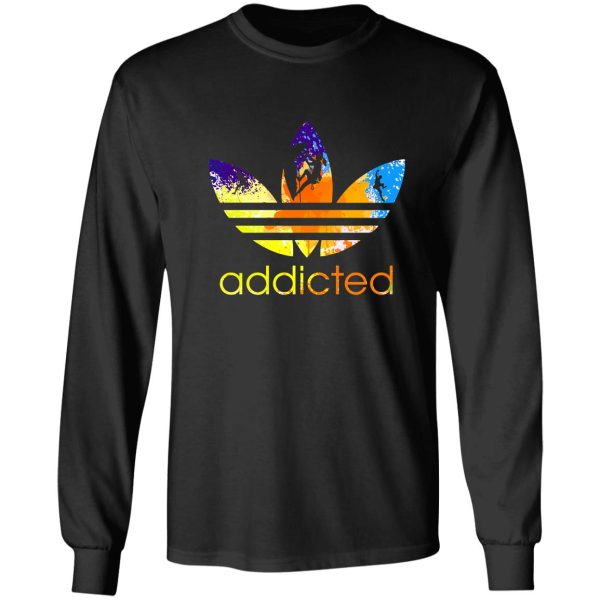 climbing addicted watercolor long sleeve