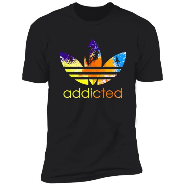 climbing addicted watercolor shirt