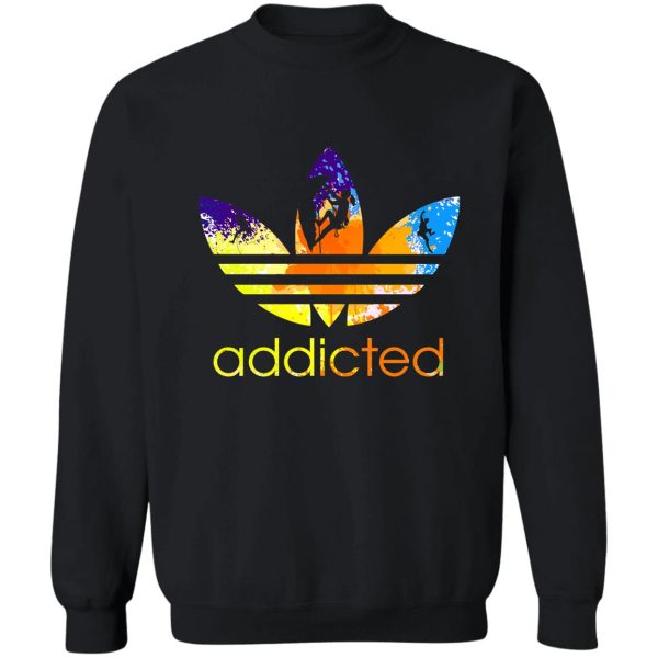 climbing addicted watercolor sweatshirt