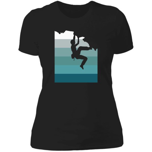 climbing bouldering lady t-shirt