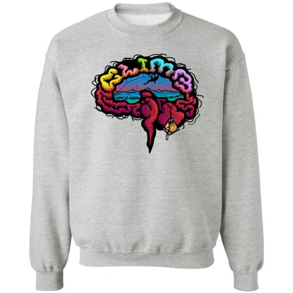 climbing brain anatomy rock climbing bouldering sweatshirt