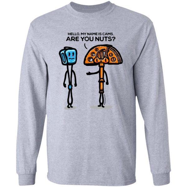 climbing cams meet climbing nuts long sleeve