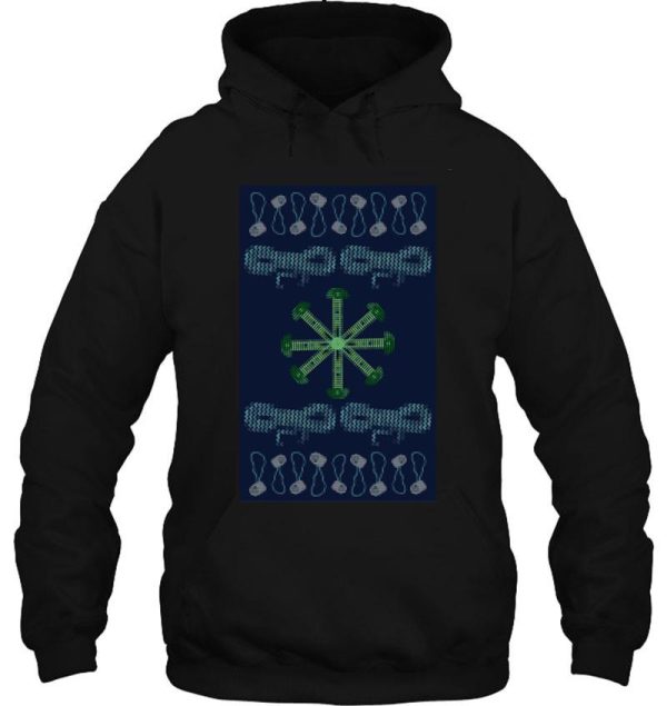 climbing christmas jumper hoodie